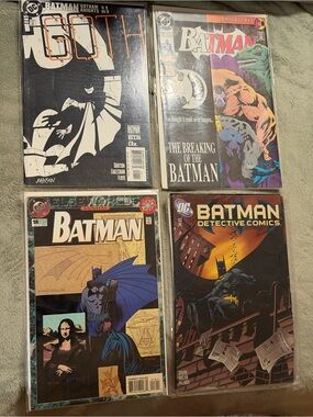 VTG 90s DC Batman Comic Books Readers Collectors Lot of (4)